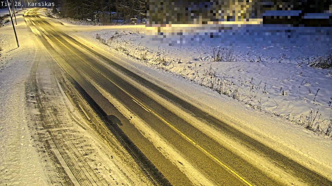Weather Camera Image Road 28 Haapavesi, Karsikas, Haapavesi, Pohjois-Pohjanmaa