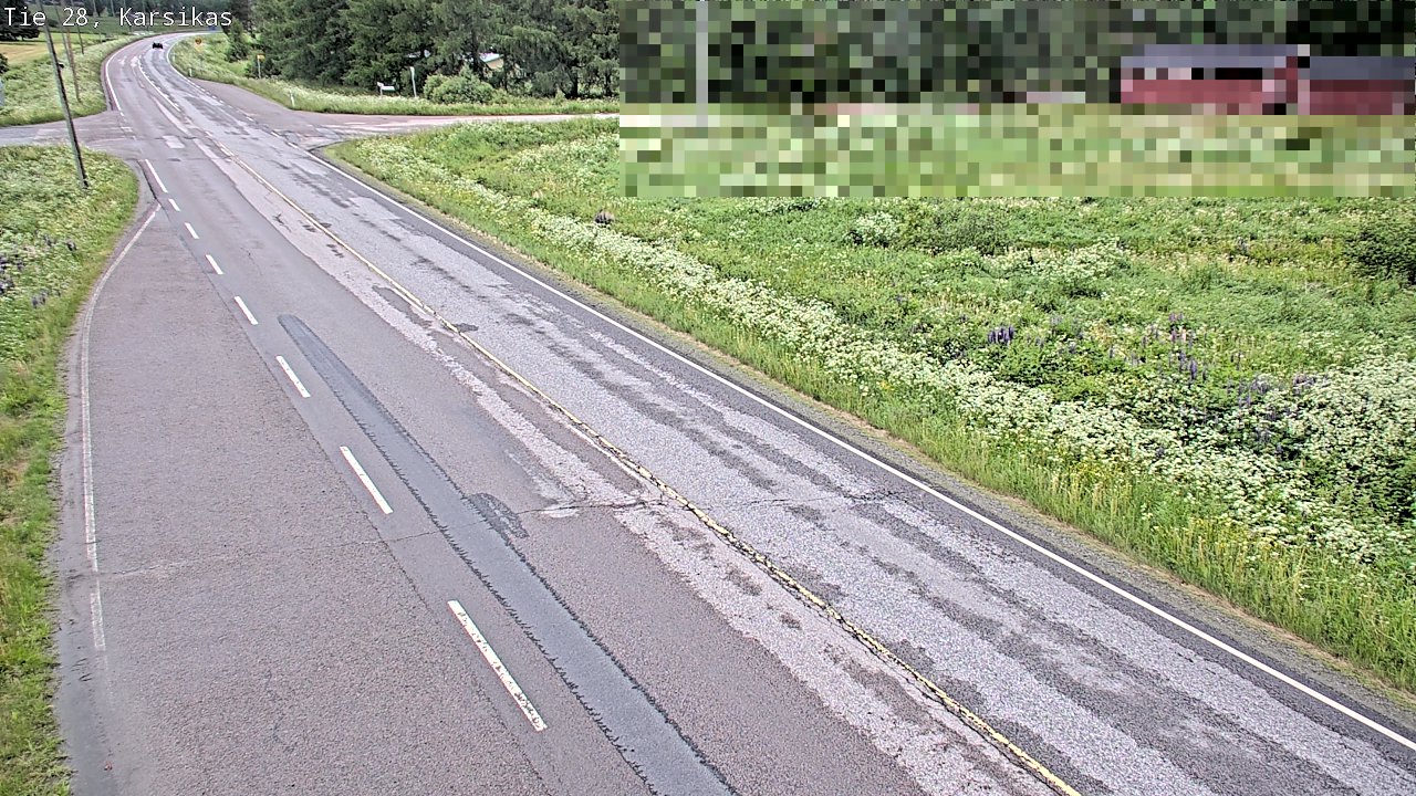 Weather Camera Image Road 28 Haapavesi, Karsikas, Haapavesi, Pohjois-Pohjanmaa