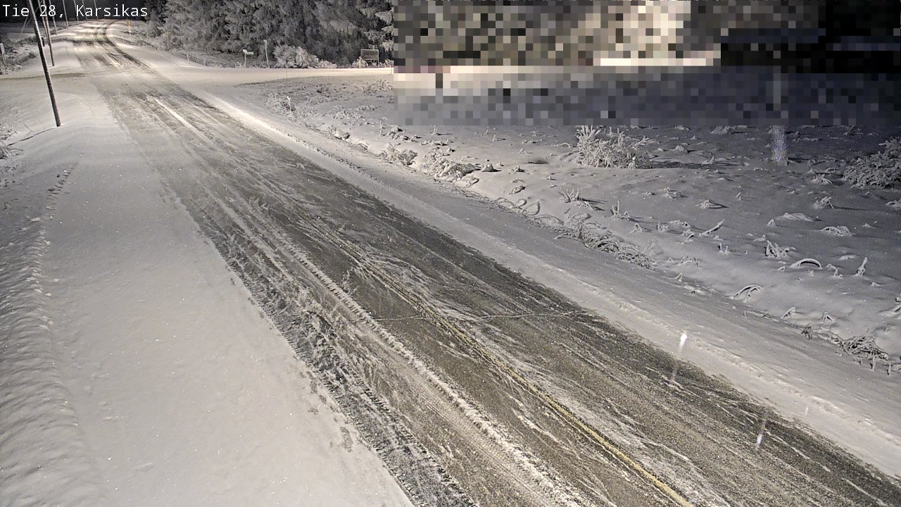Weather Camera Image Road 28 Haapavesi, Karsikas, Haapavesi, Pohjois-Pohjanmaa