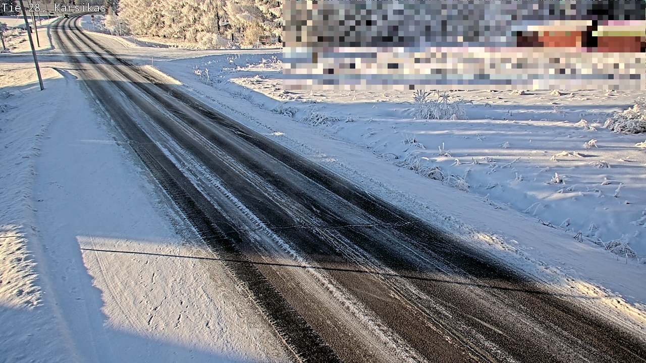 Weather Camera Image Road 28 Haapavesi, Karsikas, Haapavesi, Pohjois-Pohjanmaa