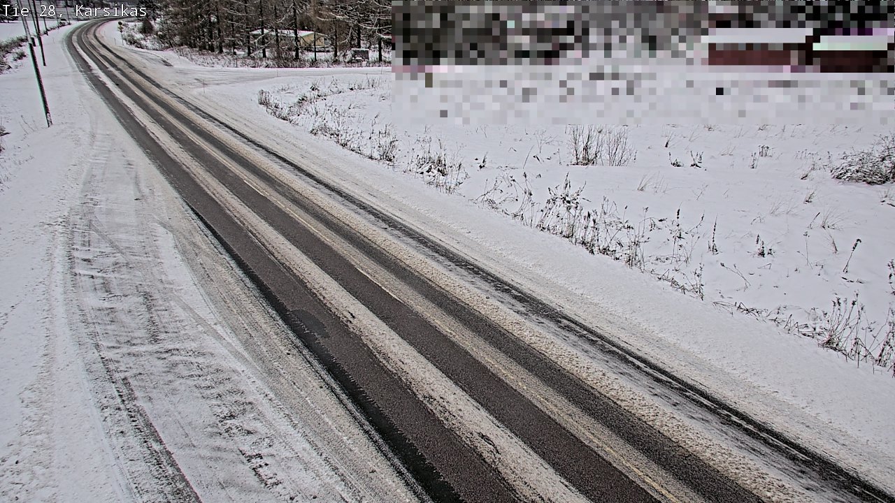 Weather Camera Image Road 28 Haapavesi, Karsikas, Haapavesi, Pohjois-Pohjanmaa