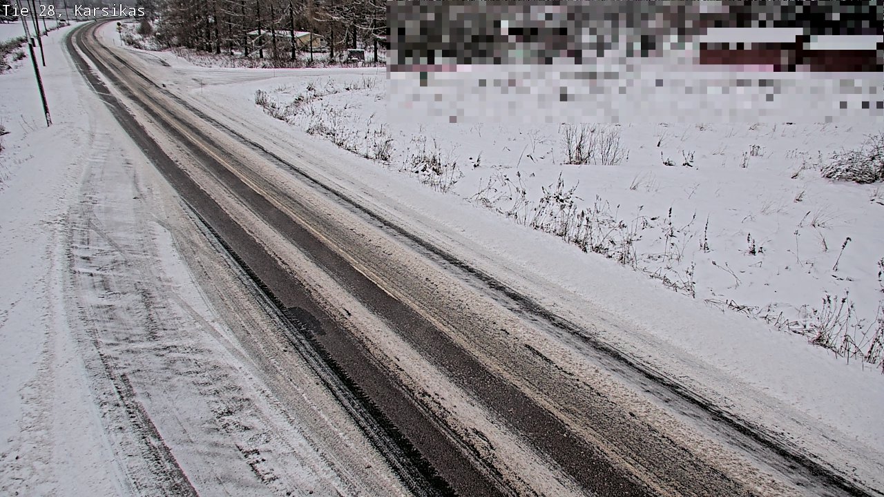 Weather Camera Image Road 28 Haapavesi, Karsikas, Haapavesi, Pohjois-Pohjanmaa