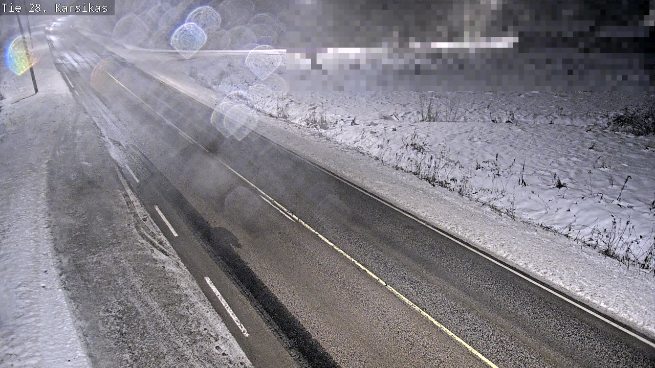 Weather Camera Image Road 28 Haapavesi, Karsikas, Haapavesi, Pohjois-Pohjanmaa