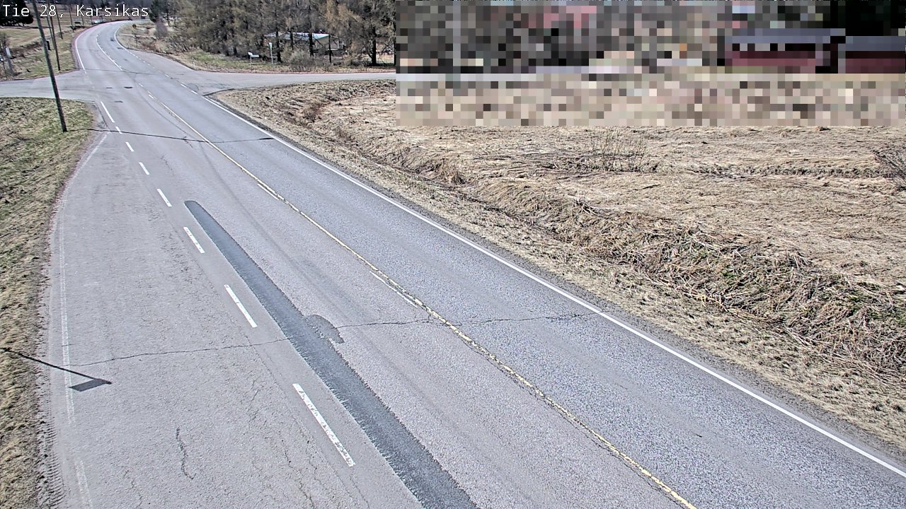 Weather Camera Image Väg 28 Haapavesi, Karsikas, Haapavesi, Pohjois-Pohjanmaa