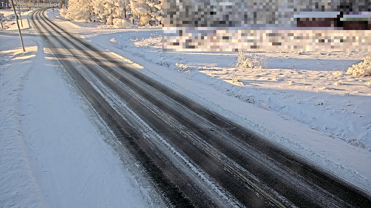 Weather Camera Image Road 28 Haapavesi, Karsikas, Haapavesi, Pohjois-Pohjanmaa