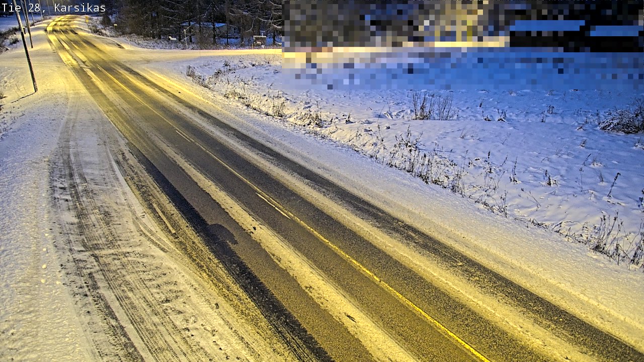 Weather Camera Image Road 28 Haapavesi, Karsikas, Haapavesi, Pohjois-Pohjanmaa
