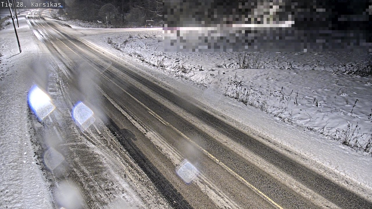 Weather Camera Image Road 28 Haapavesi, Karsikas, Haapavesi, Pohjois-Pohjanmaa