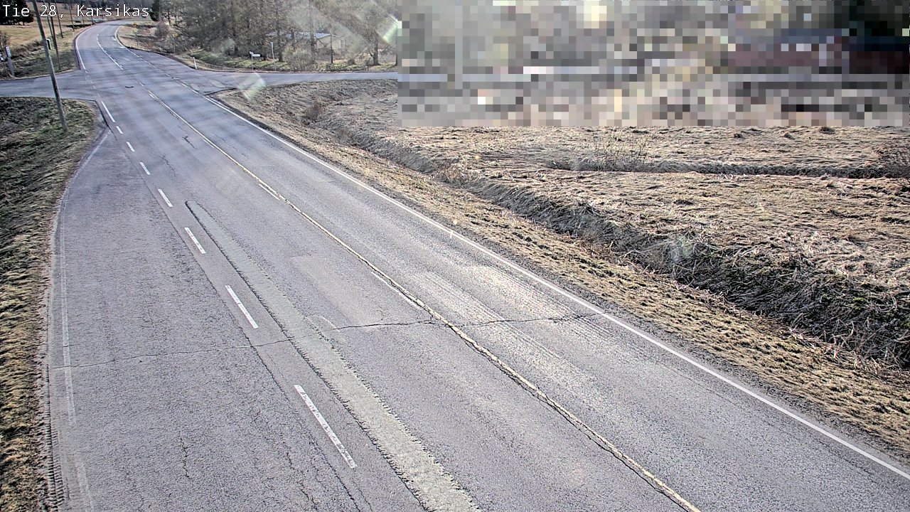 Weather Camera Image Väg 28 Haapavesi, Karsikas, Haapavesi, Pohjois-Pohjanmaa