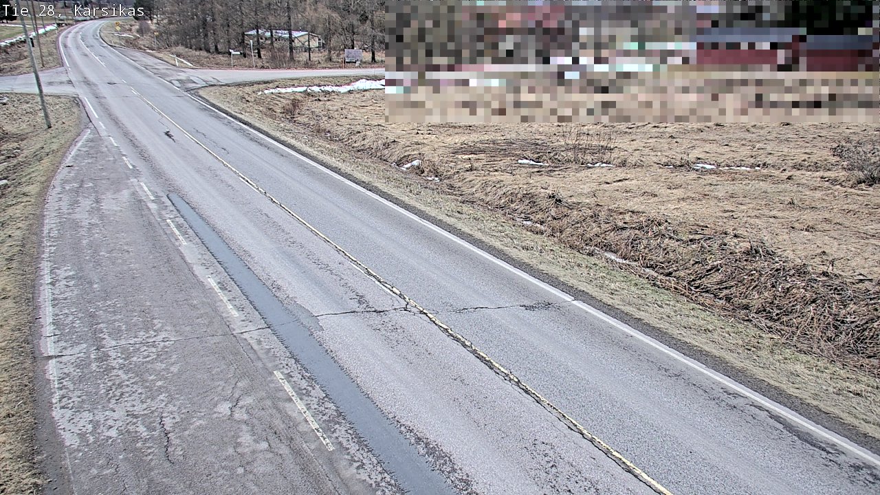 Weather Camera Image Väg 28 Haapavesi, Karsikas, Haapavesi, Pohjois-Pohjanmaa