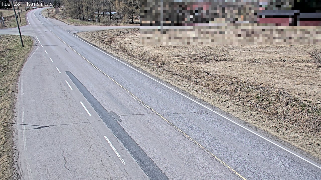 Weather Camera Image Väg 28 Haapavesi, Karsikas, Haapavesi, Pohjois-Pohjanmaa