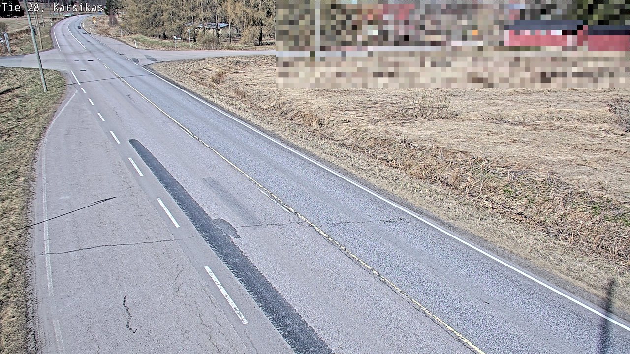 Weather Camera Image Väg 28 Haapavesi, Karsikas, Haapavesi, Pohjois-Pohjanmaa