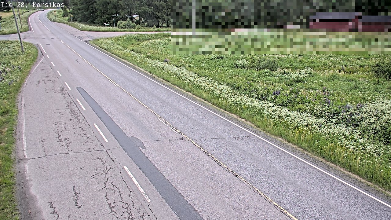 Weather Camera Image Road 28 Haapavesi, Karsikas, Haapavesi, Pohjois-Pohjanmaa