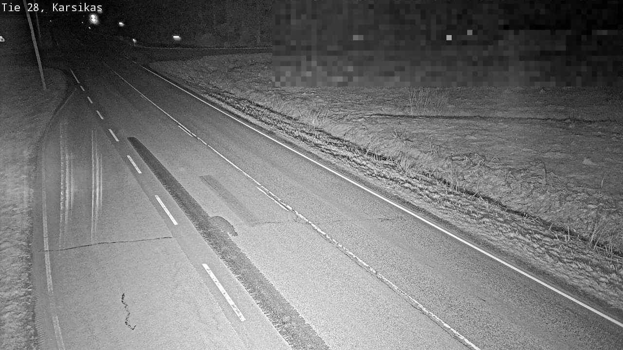Weather Camera Image Road 28 Haapavesi, Karsikas, Haapavesi, Pohjois-Pohjanmaa