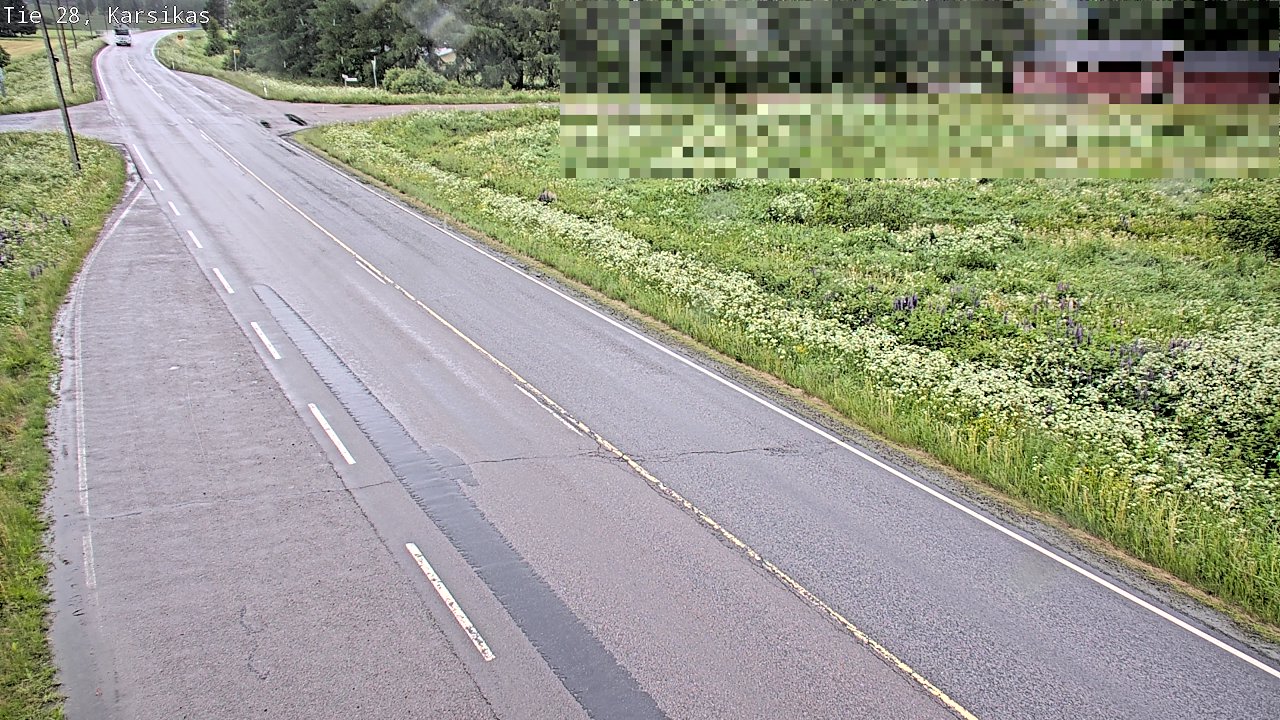 Weather Camera Image Road 28 Haapavesi, Karsikas, Haapavesi, Pohjois-Pohjanmaa