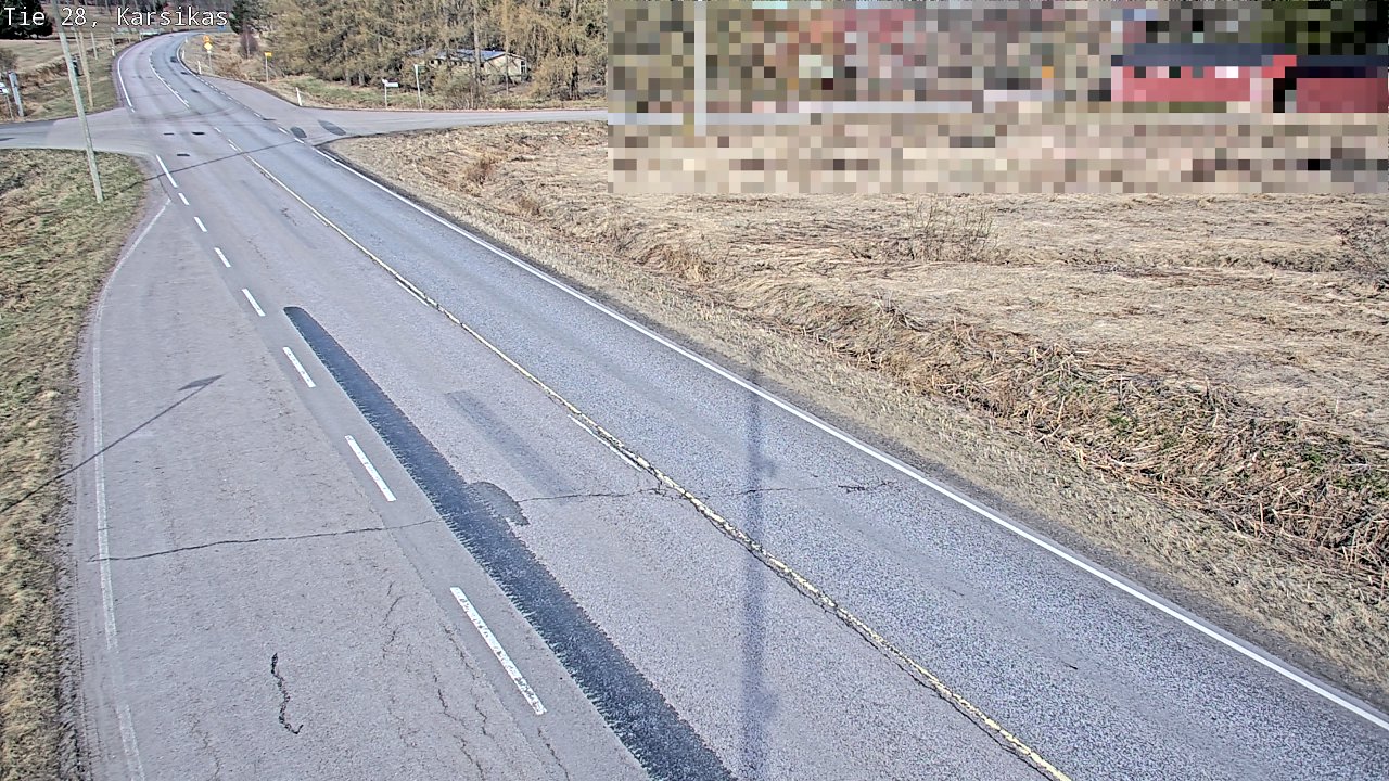 Weather Camera Image Väg 28 Haapavesi, Karsikas, Haapavesi, Pohjois-Pohjanmaa