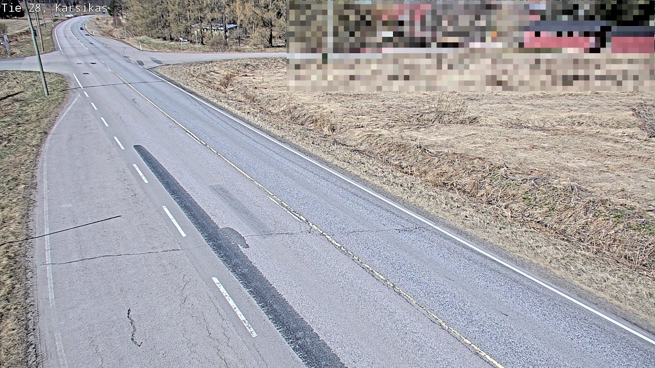 Weather Camera Image Väg 28 Haapavesi, Karsikas, Haapavesi, Pohjois-Pohjanmaa