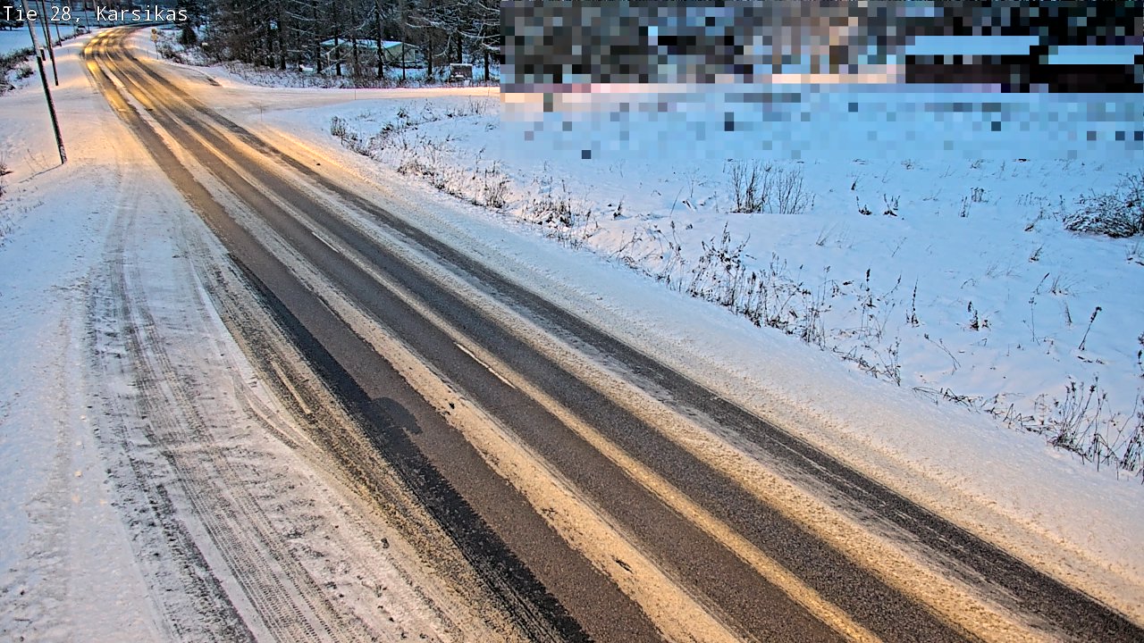 Weather Camera Image Road 28 Haapavesi, Karsikas, Haapavesi, Pohjois-Pohjanmaa