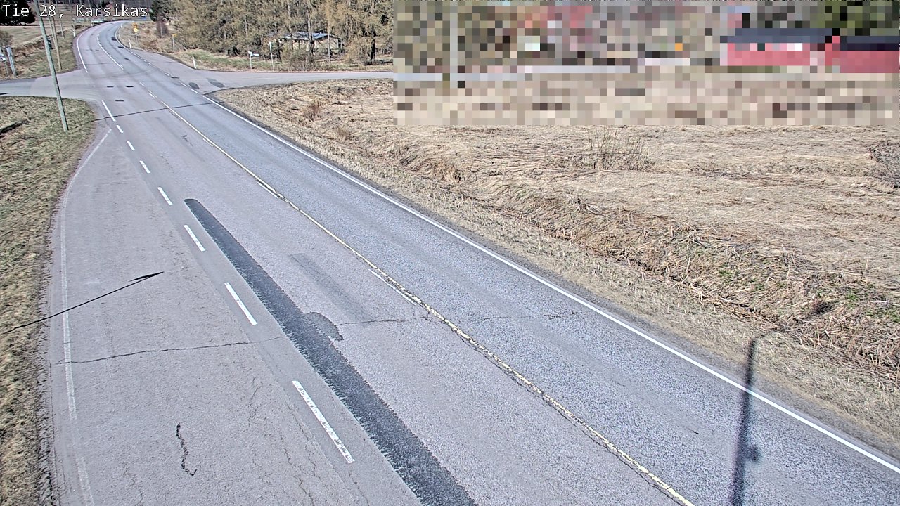 Weather Camera Image Väg 28 Haapavesi, Karsikas, Haapavesi, Pohjois-Pohjanmaa