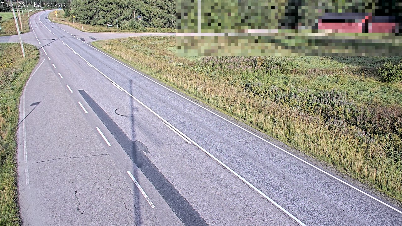 Weather Camera Image Road 28 Haapavesi, Karsikas, Haapavesi, Pohjois-Pohjanmaa