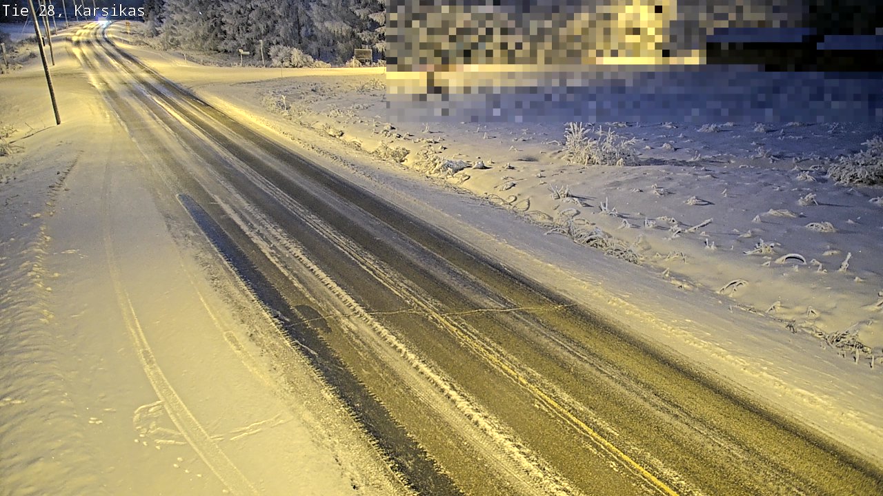 Weather Camera Image Road 28 Haapavesi, Karsikas, Haapavesi, Pohjois-Pohjanmaa