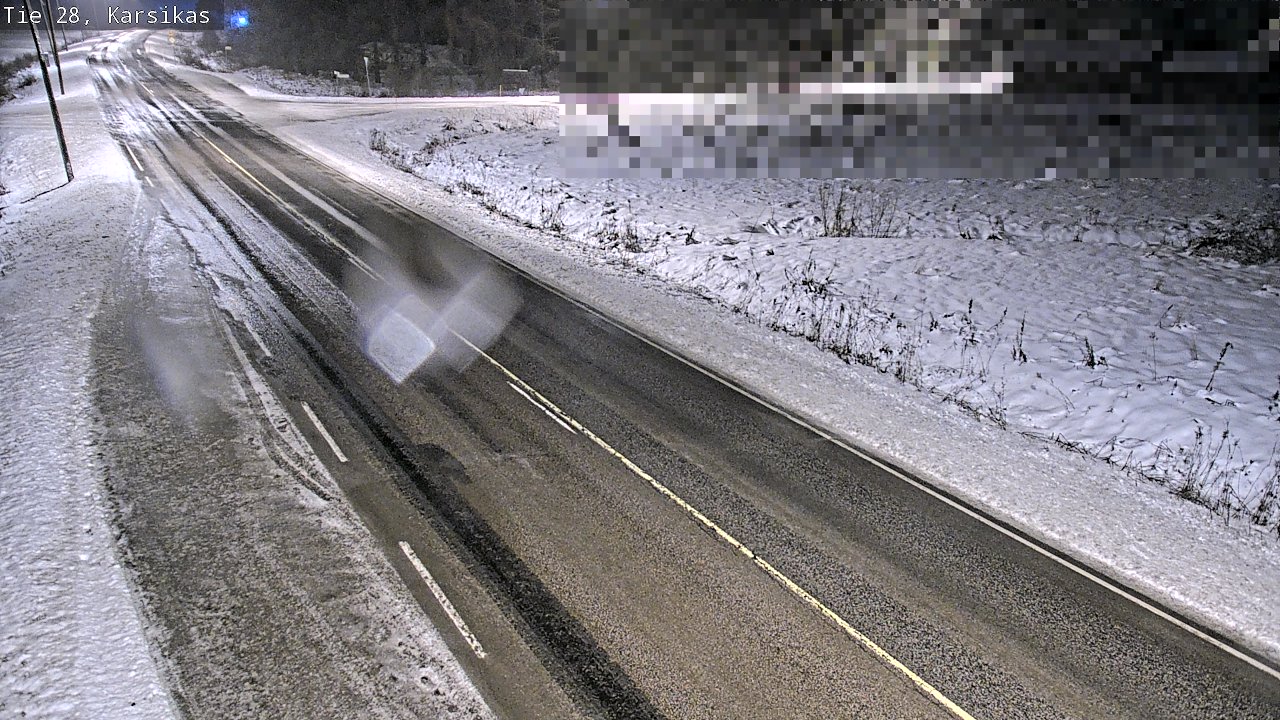 Weather Camera Image Road 28 Haapavesi, Karsikas, Haapavesi, Pohjois-Pohjanmaa