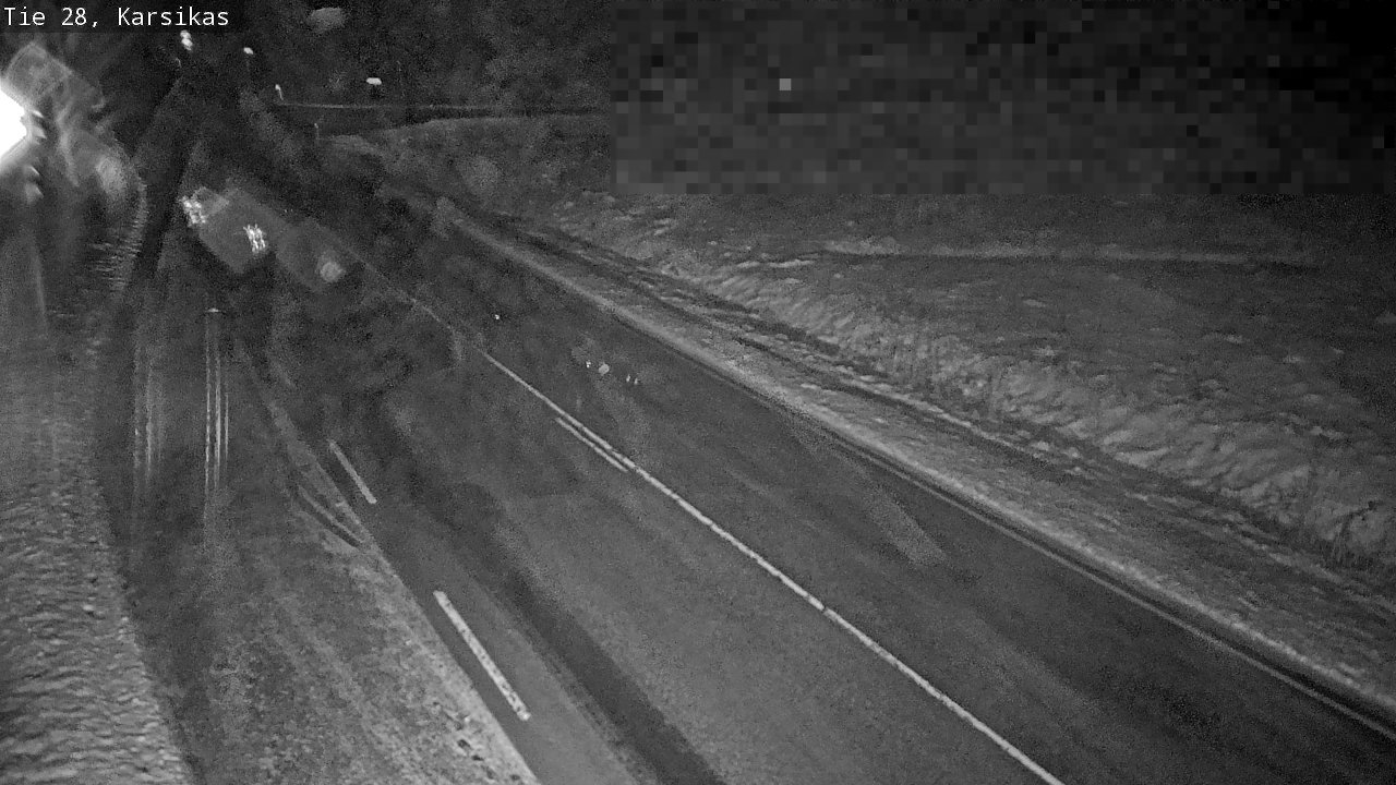 Weather Camera Image Road 28 Haapavesi, Karsikas, Haapavesi, Pohjois-Pohjanmaa