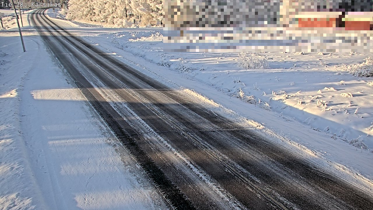 Weather Camera Image Road 28 Haapavesi, Karsikas, Haapavesi, Pohjois-Pohjanmaa