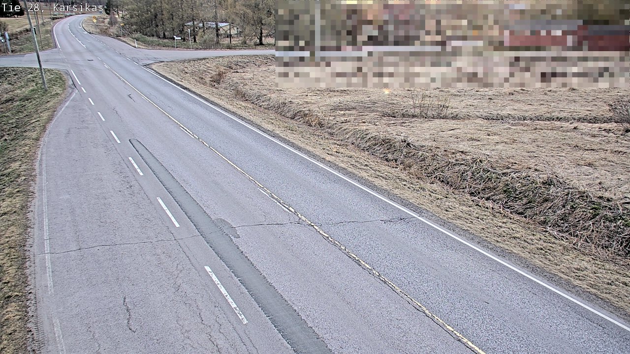 Weather Camera Image Väg 28 Haapavesi, Karsikas, Haapavesi, Pohjois-Pohjanmaa