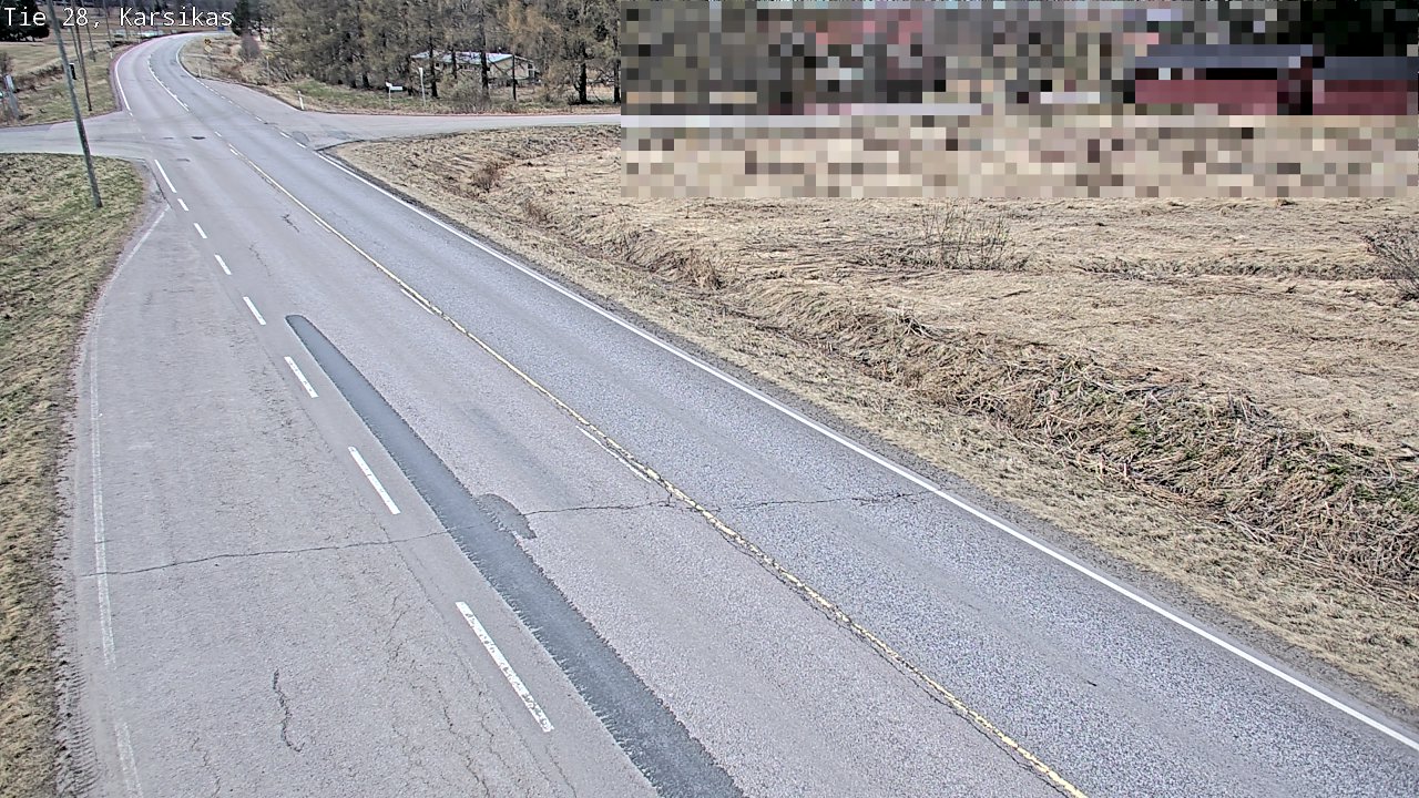 Weather Camera Image Väg 28 Haapavesi, Karsikas, Haapavesi, Pohjois-Pohjanmaa