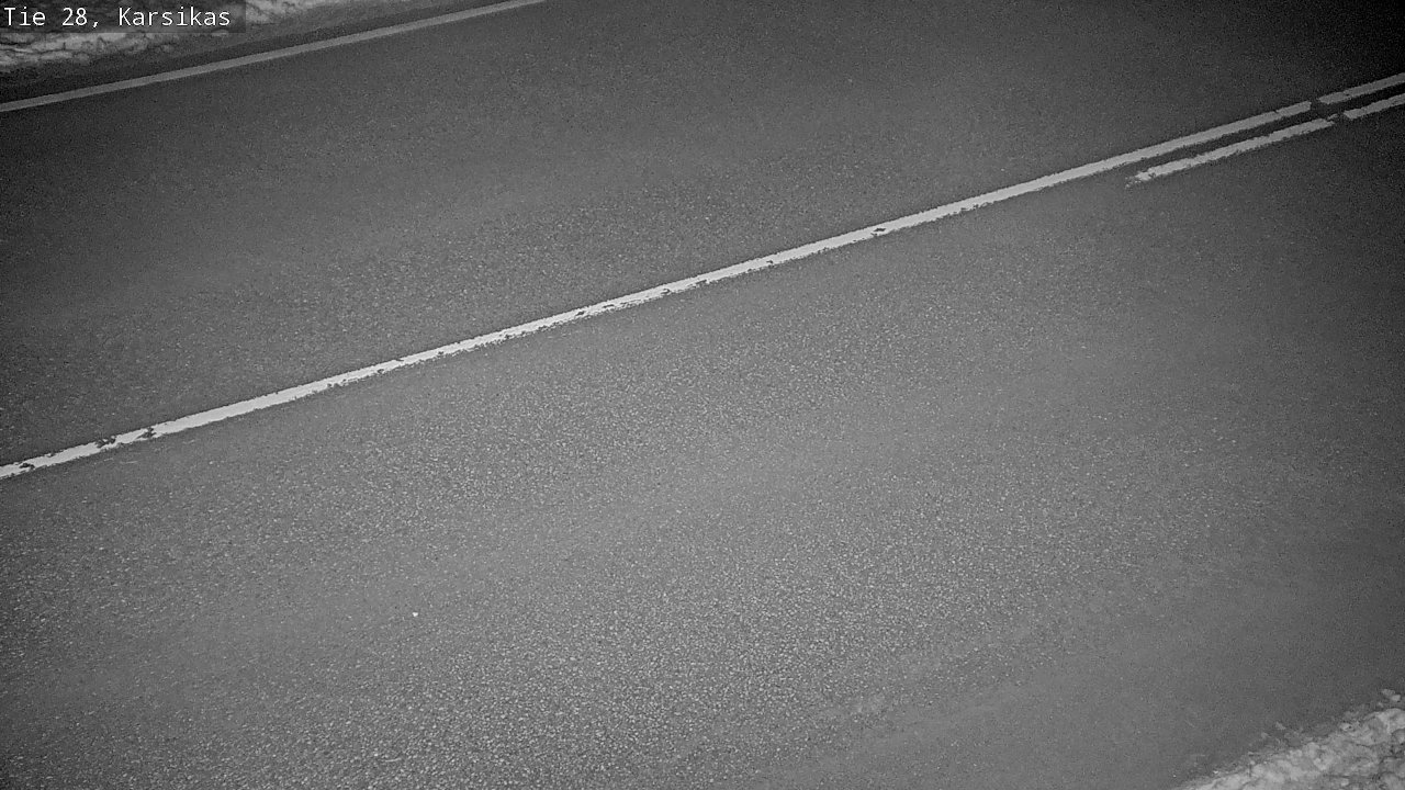 Weather Camera Image Road 28 Haapavesi, Karsikas, Haapavesi, Pohjois-Pohjanmaa