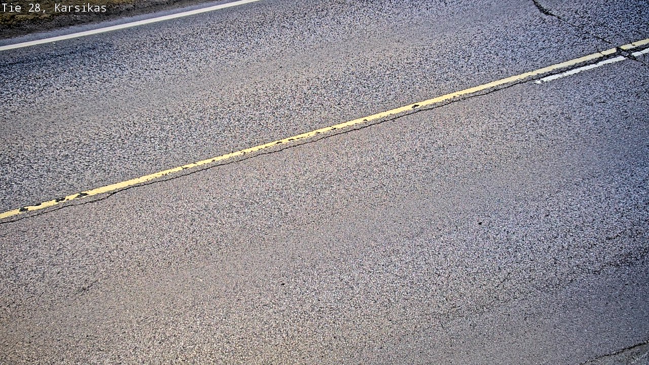 Weather Camera Image Väg 28 Haapavesi, Karsikas, Haapavesi, Pohjois-Pohjanmaa