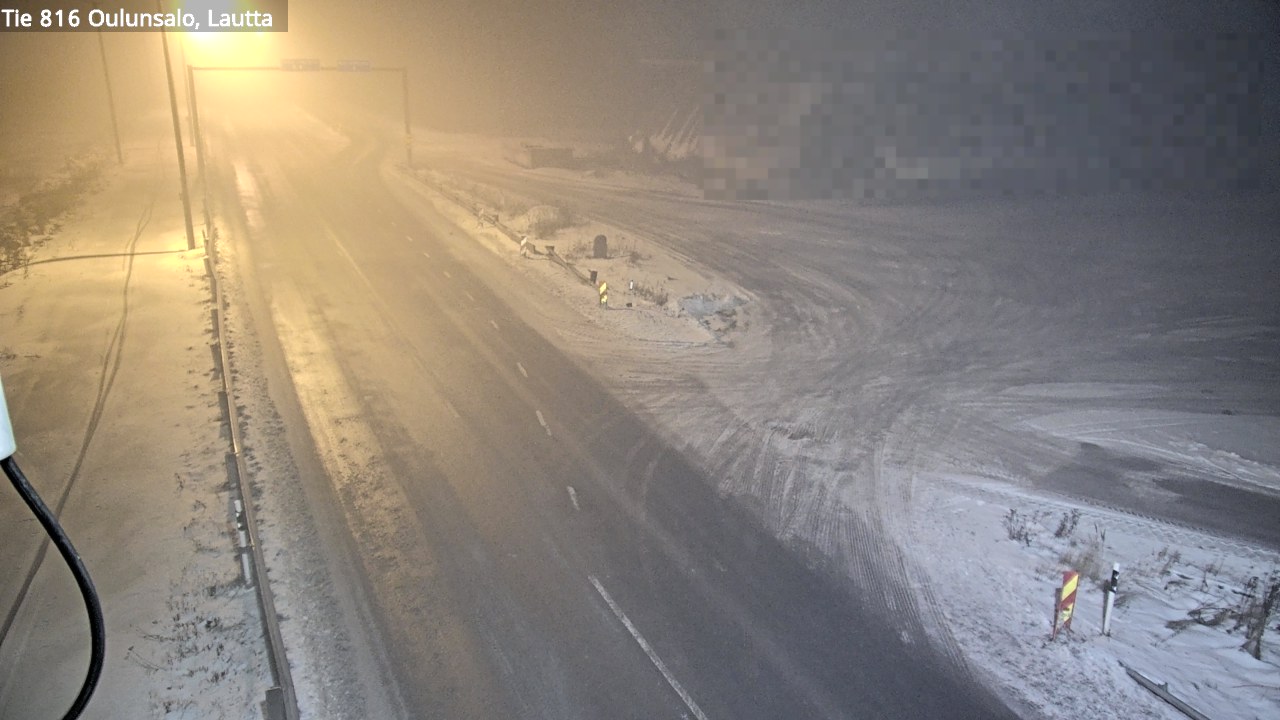Weather Camera Image Väg 816 Uleåsalo, Oulu, Pohjois-Pohjanmaa