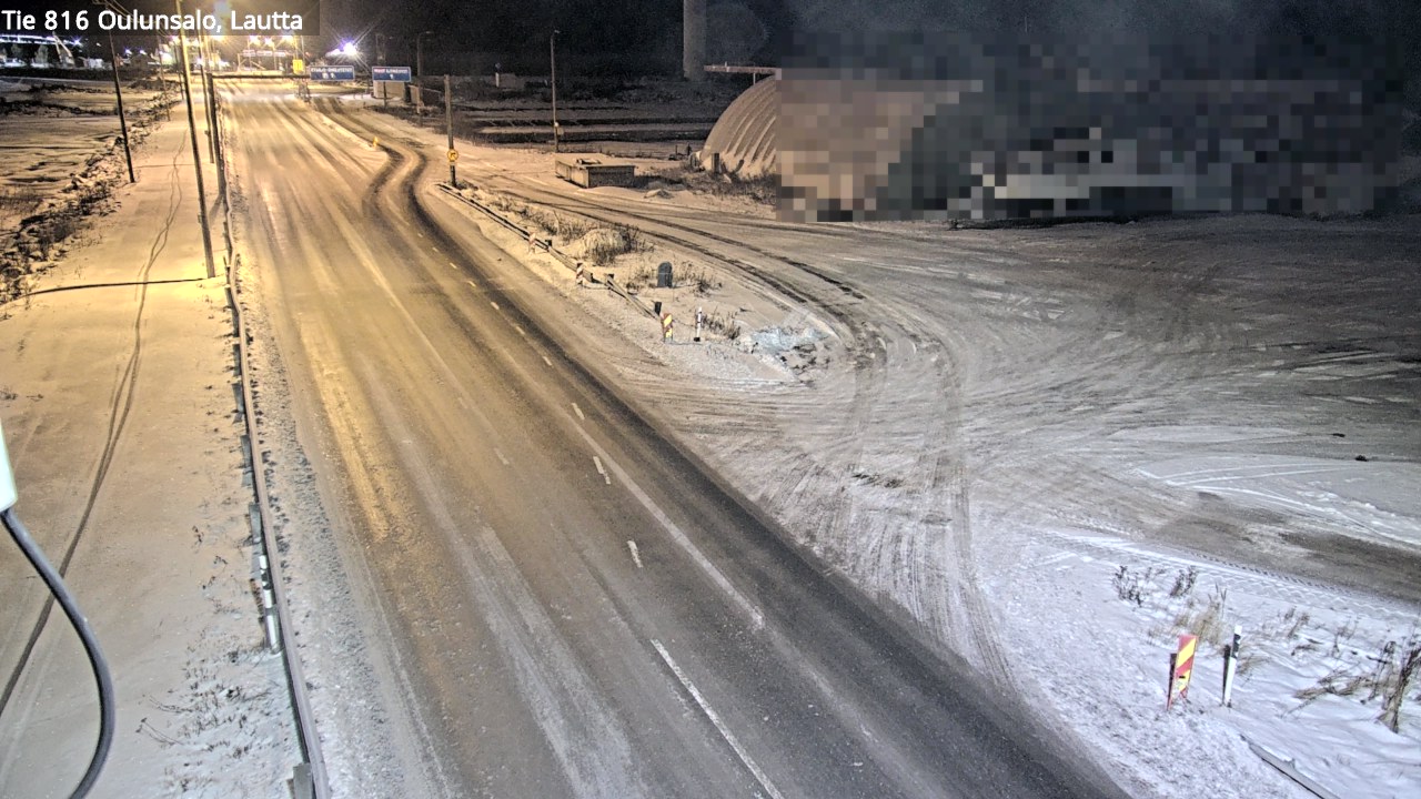 Weather Camera Image Väg 816 Uleåsalo, Oulu, Pohjois-Pohjanmaa