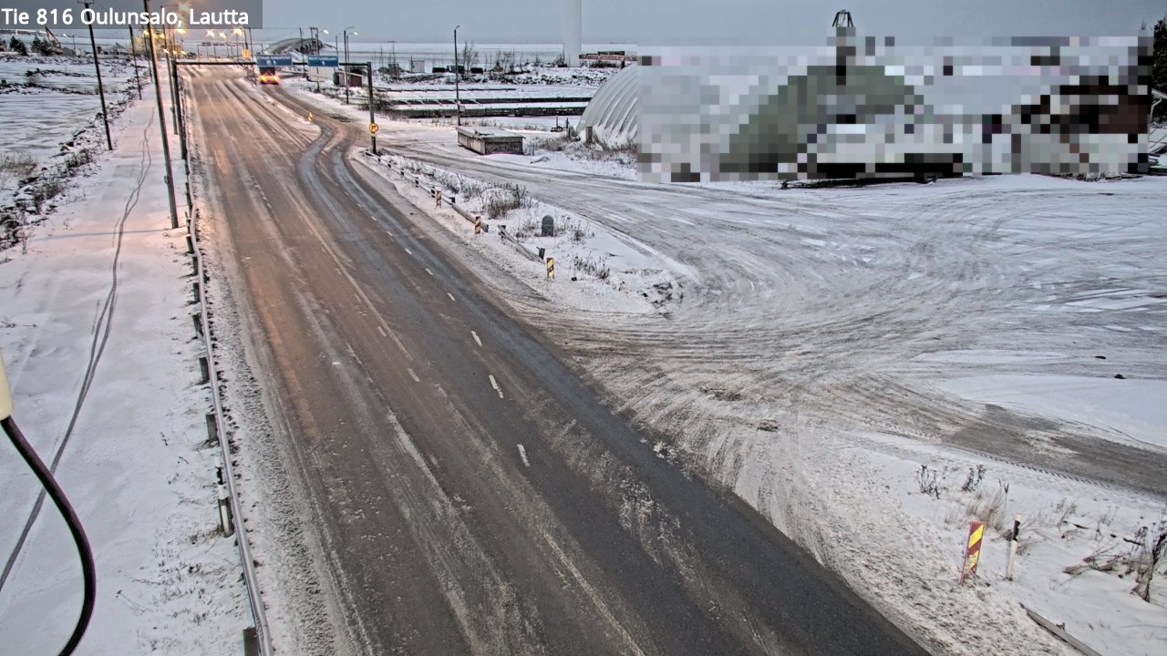 Weather Camera Image Väg 816 Uleåsalo, Oulu, Pohjois-Pohjanmaa