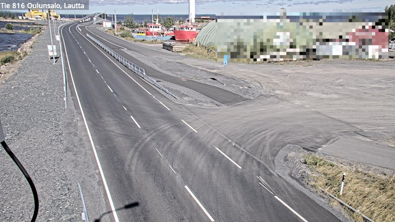 Kelikamerat Kuva Tie 816 Oulunsalo, lauttaranta, Oulu, Pohjois-Pohjanmaa