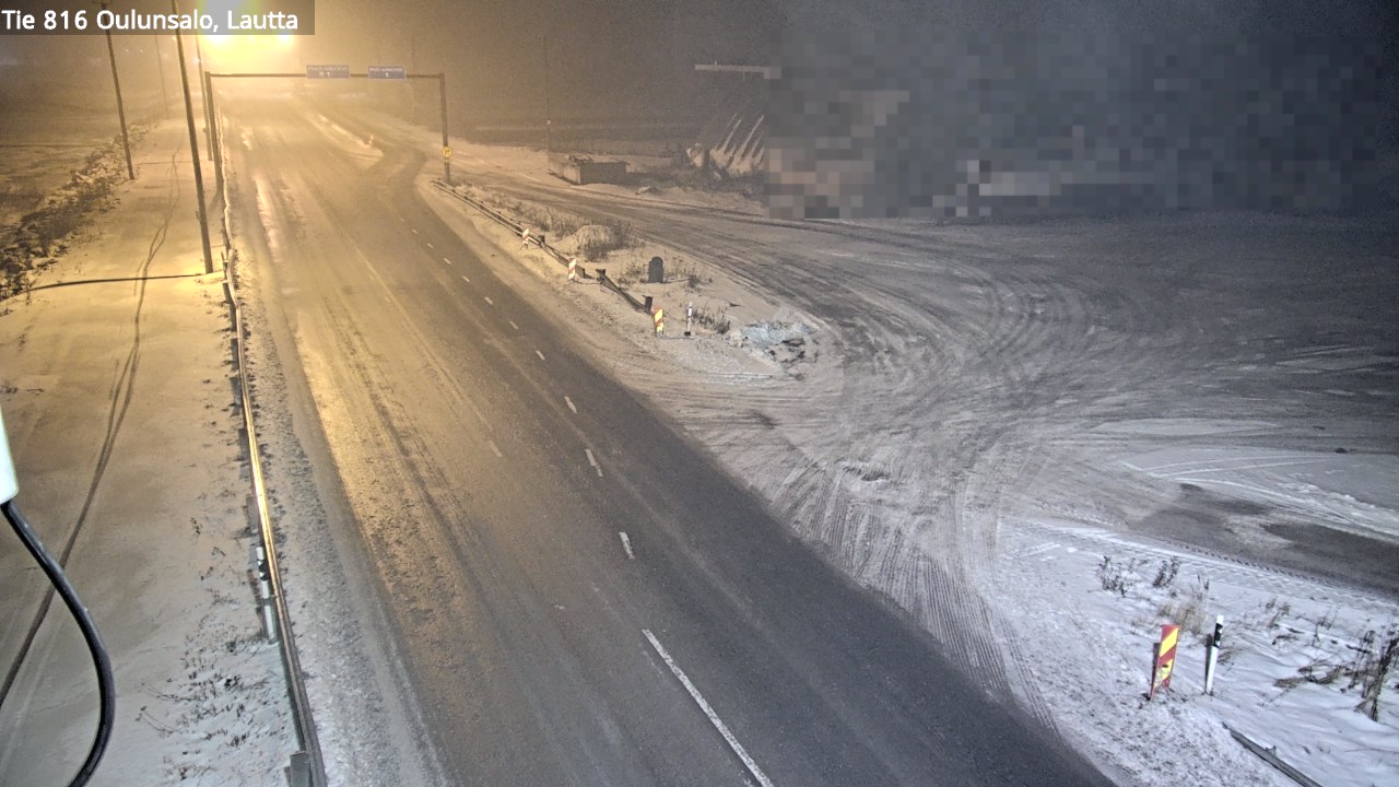 Weather Camera Image Väg 816 Uleåsalo, Oulu, Pohjois-Pohjanmaa