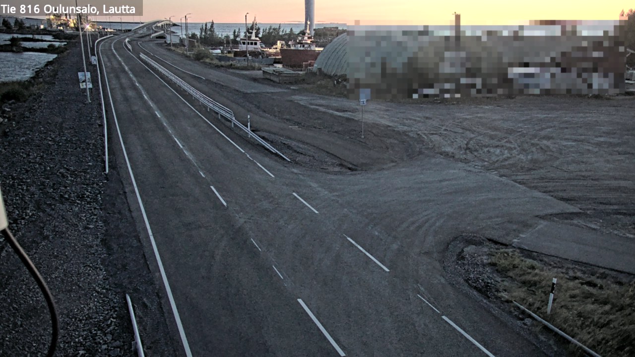 Kelikamerat Kuva Tie 816 Oulunsalo, lauttaranta, Oulu, Pohjois-Pohjanmaa