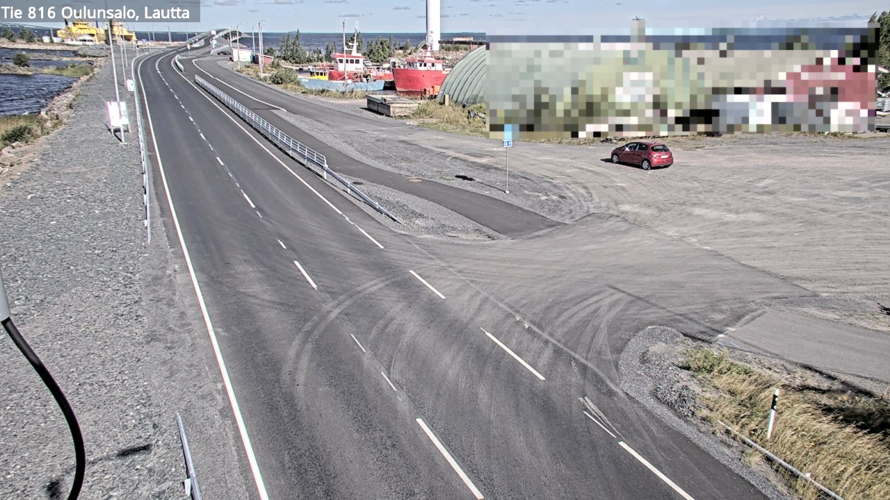 Kelikamerat Kuva Tie 816 Oulunsalo, lauttaranta, Oulu, Pohjois-Pohjanmaa