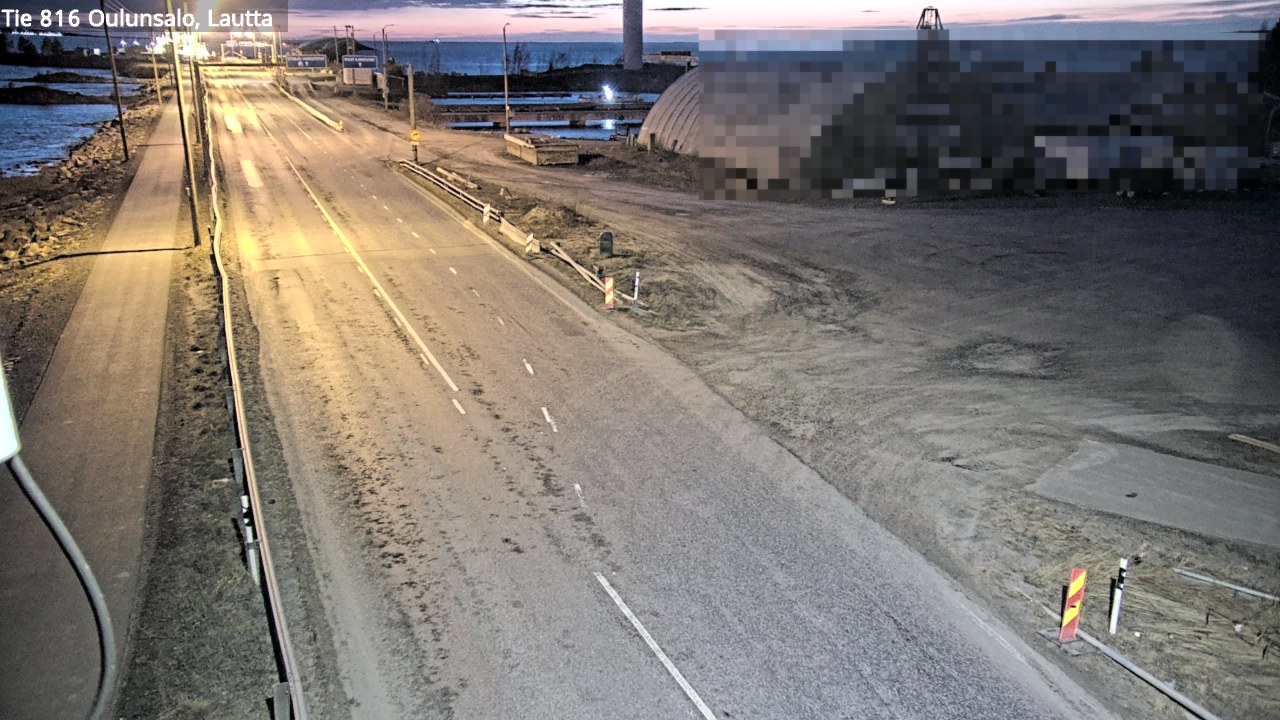 Weather Camera Image Road 816 Oulunsalo, Oulu, Pohjois-Pohjanmaa