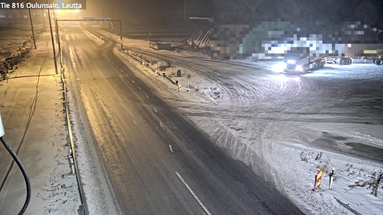Weather Camera Image Väg 816 Uleåsalo, Oulu, Pohjois-Pohjanmaa