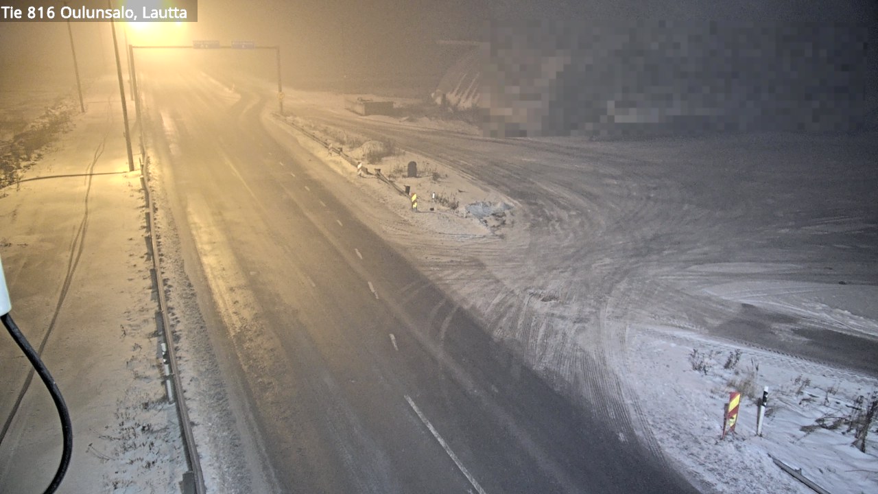 Weather Camera Image Väg 816 Uleåsalo, Oulu, Pohjois-Pohjanmaa