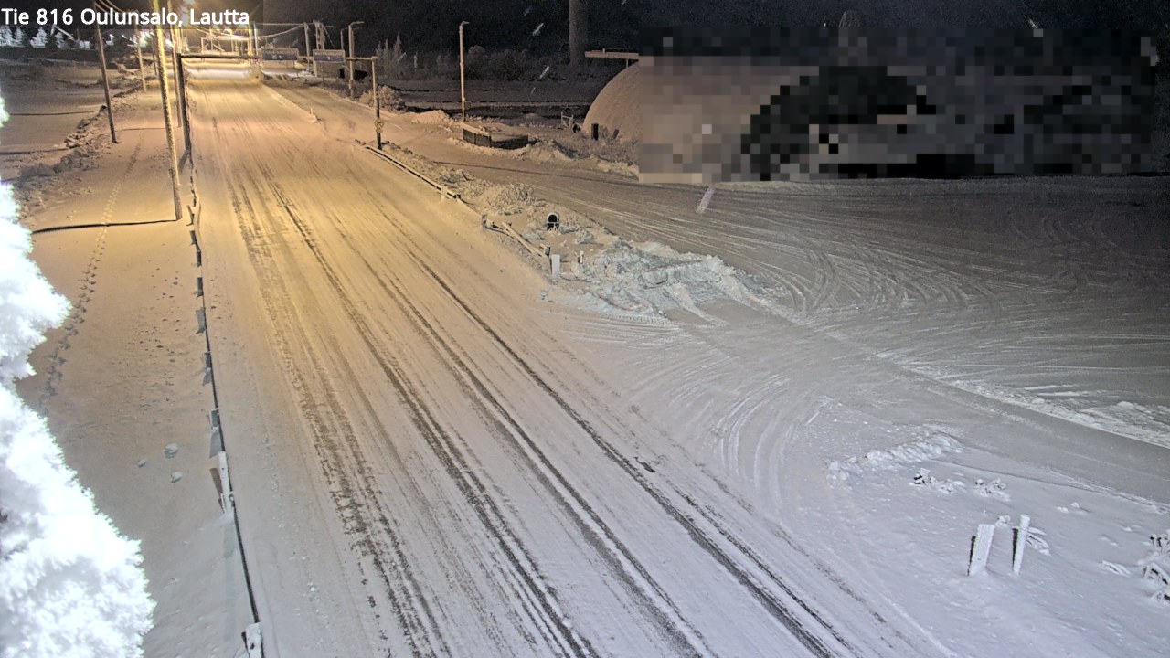 Weather Camera Image Väg 816 Uleåsalo, Oulu, Pohjois-Pohjanmaa