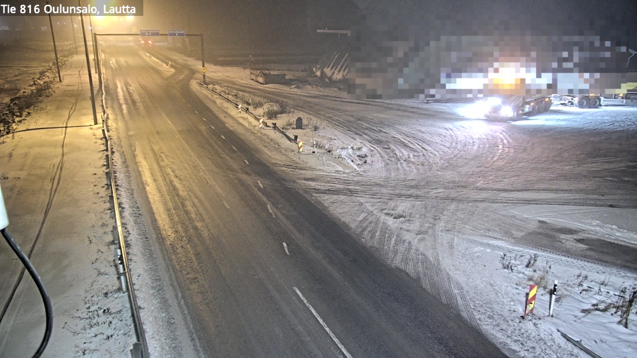Weather Camera Image Väg 816 Uleåsalo, Oulu, Pohjois-Pohjanmaa