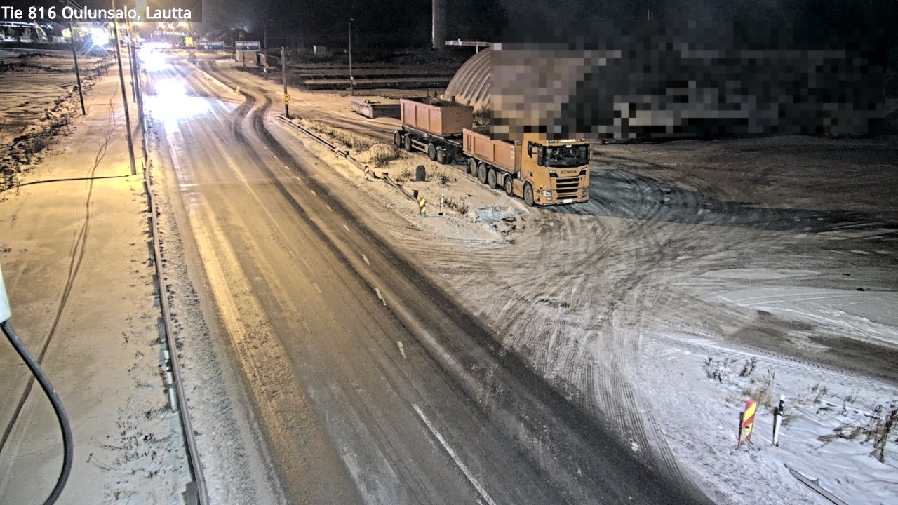 Weather Camera Image Väg 816 Uleåsalo, Oulu, Pohjois-Pohjanmaa
