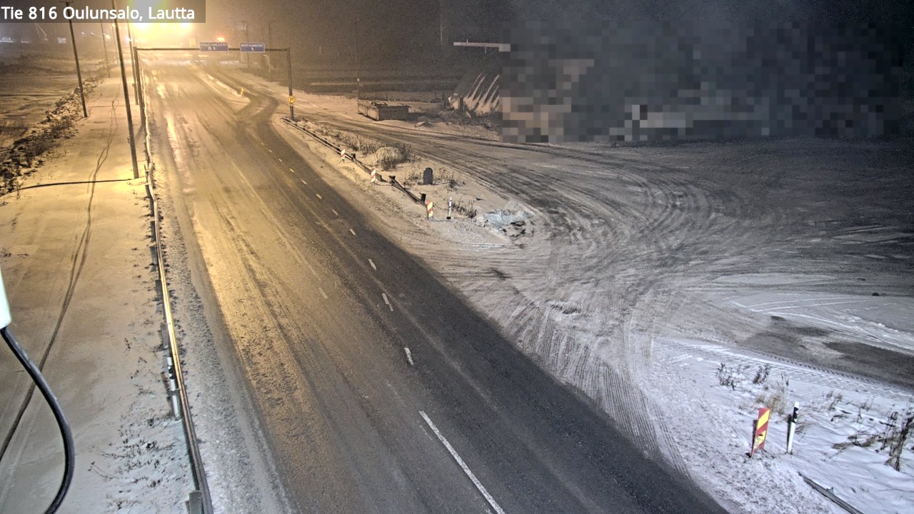 Weather Camera Image Väg 816 Uleåsalo, Oulu, Pohjois-Pohjanmaa