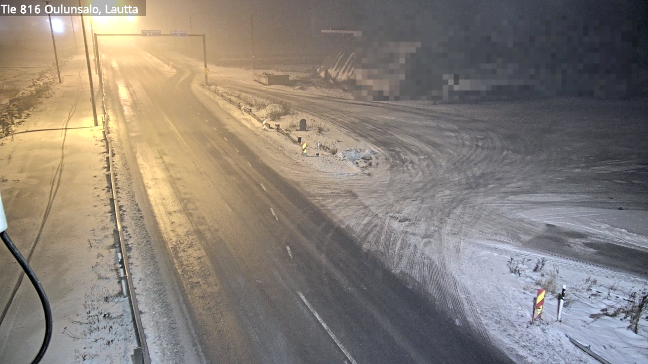 Weather Camera Image Väg 816 Uleåsalo, Oulu, Pohjois-Pohjanmaa