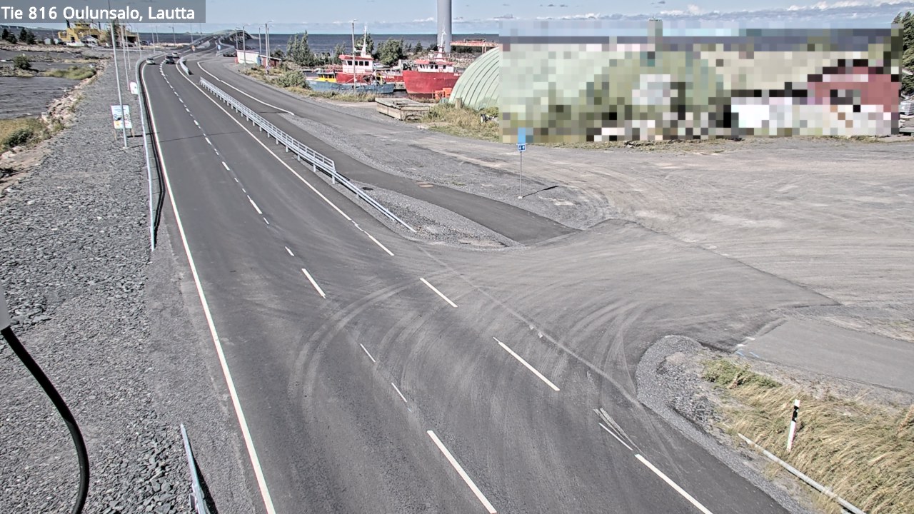Kelikamerat Kuva Tie 816 Oulunsalo, lauttaranta, Oulu, Pohjois-Pohjanmaa