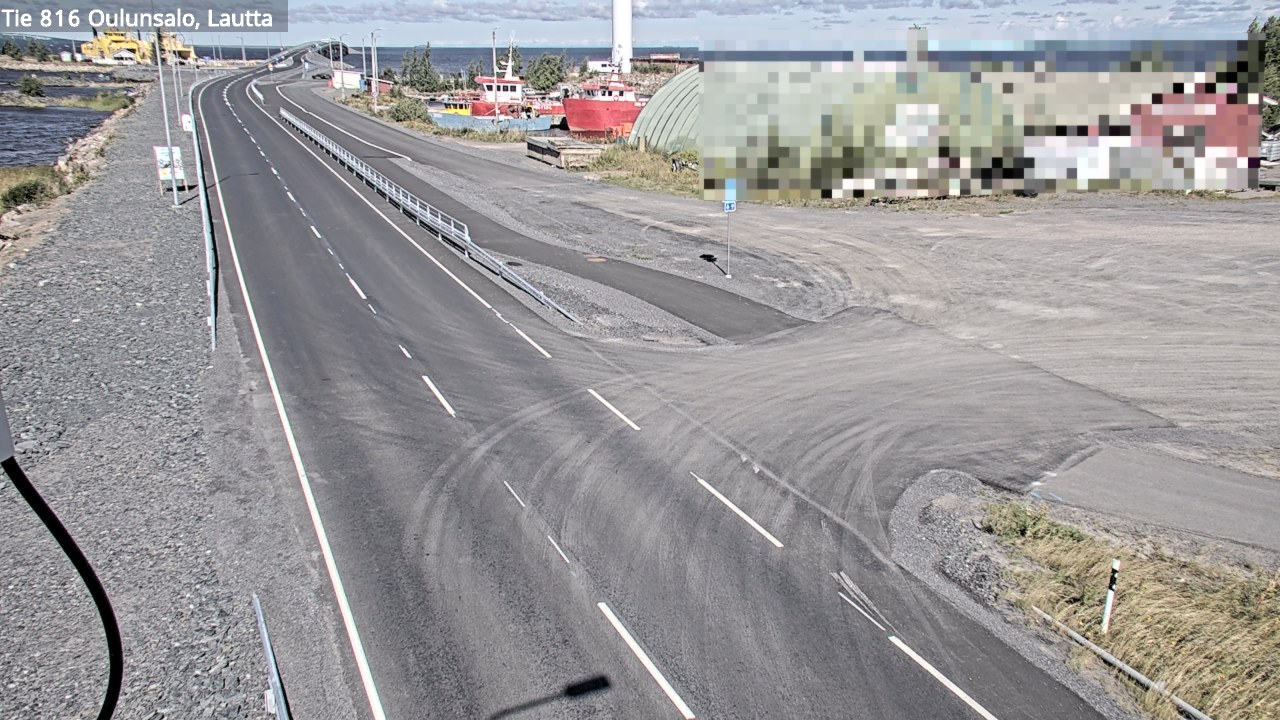 Kelikamerat Kuva Tie 816 Oulunsalo, lauttaranta, Oulu, Pohjois-Pohjanmaa
