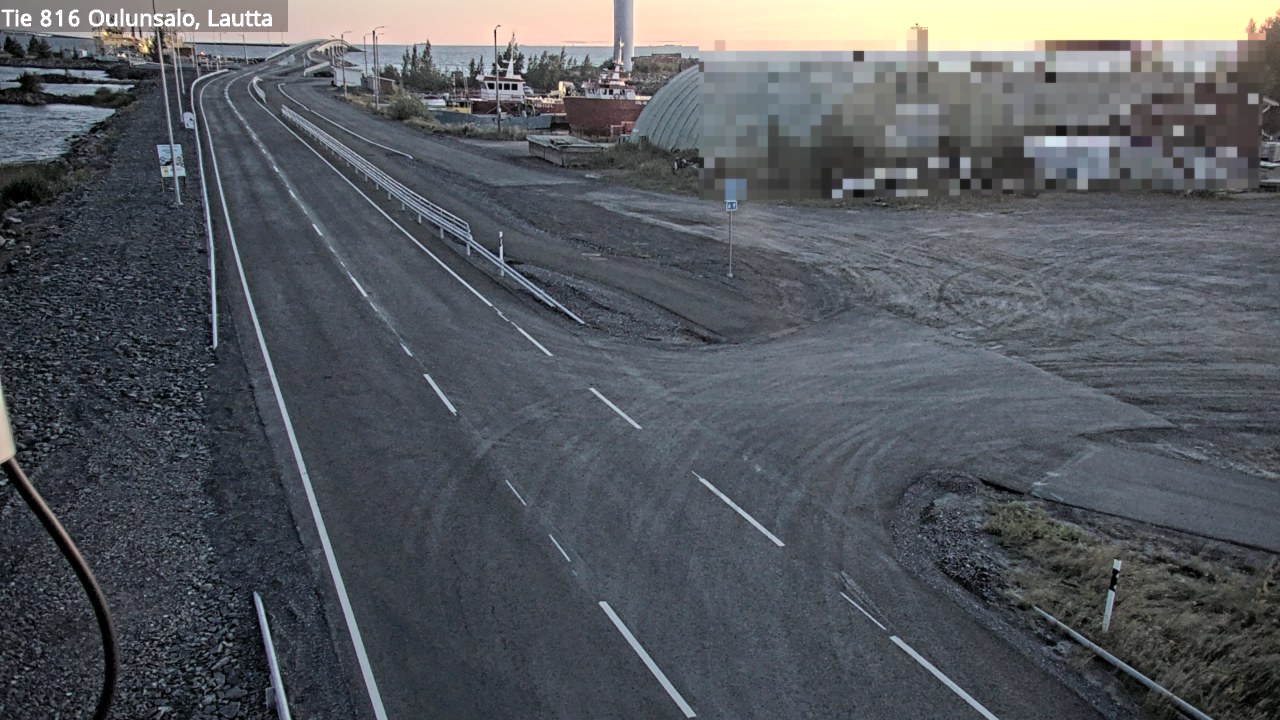 Kelikamerat Kuva Tie 816 Oulunsalo, lauttaranta, Oulu, Pohjois-Pohjanmaa