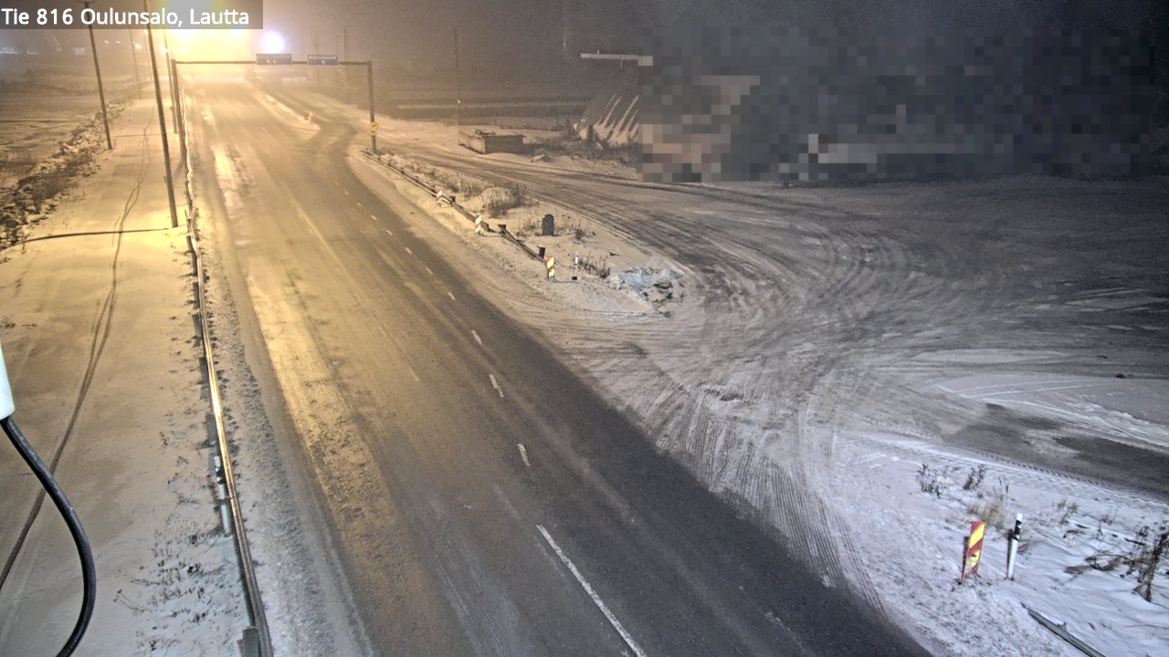Weather Camera Image Väg 816 Uleåsalo, Oulu, Pohjois-Pohjanmaa